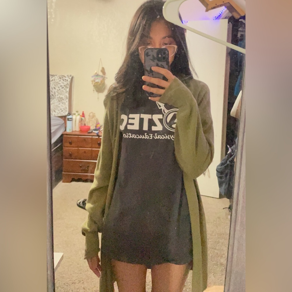 Light green cardigan. From target and is a medium